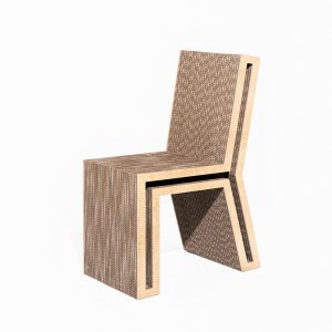 Cardboard Offset Chair