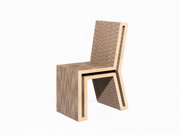 Cardboard Offset Chair